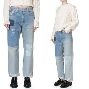 Stylish Blue Boyfriend Jeans